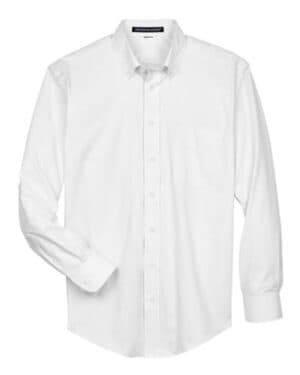 WHITE D630 men's crown collection oxford woven dress shirt
