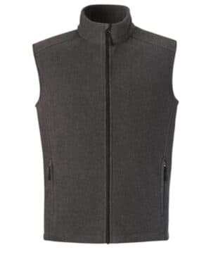 HEATHER CHARCOAL Core365 88191T men's tall journey fleece vest