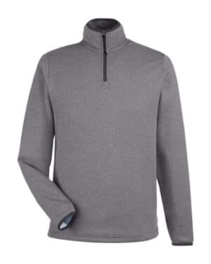 CE73 men's venture heathered stripe quarter-zip pullover