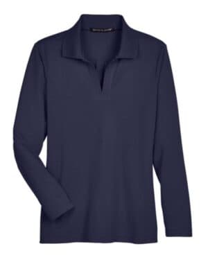 NAVY DG20LW women's crownlux performanceplaited long sleeve polo