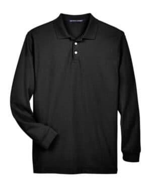 Devon & jones D110 men's pima piqu long sleeve polo