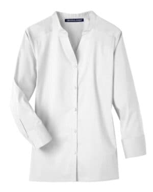 DG560W women's crown collection stretch broadcloth three-quarter sleeve blouse