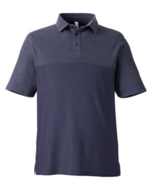 CLASSIC NAVY/ CLASSIC NAVY HEATHER Core365 CE112C men's fusion chromasoft colorblock polo