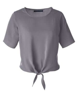 GRAPHITE Devon & jones DP617W women's perfect fit tie front blouse
