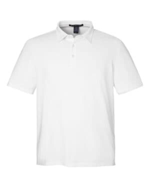 WHITE Devon & jones DG120 men's raleigh stretch polo