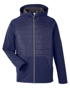 CLASSIC NAVY Core365 CE808 unisex techno lite hybrid hooded jacket
