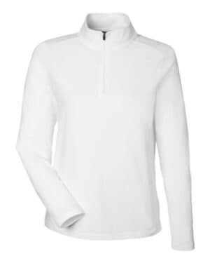 WHITE DG425W women's raleigh stretch quarter-zip pullover