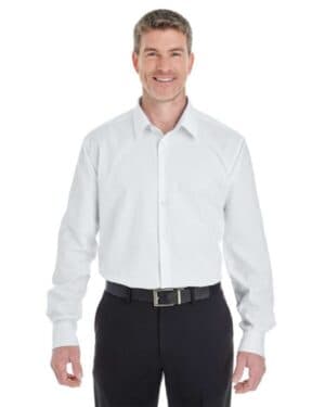 WHITE DG532 men's crown collection royal dobby dress shirt