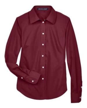D620W women's crown collection broadcloth woven dress shirt
