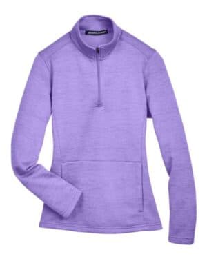 DG798W women's newbury mlange fleece quarter-zip pullover