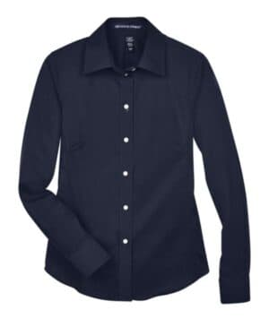 DG530W women's crown collection solid stretch twill woven dress shirt