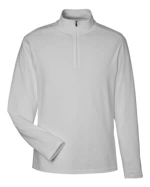 GREY Devon & jones DG425 men's raleigh stretch quarter-zip pullover