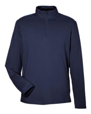 NAVY Devon & jones DG425 men's raleigh stretch quarter-zip pullover