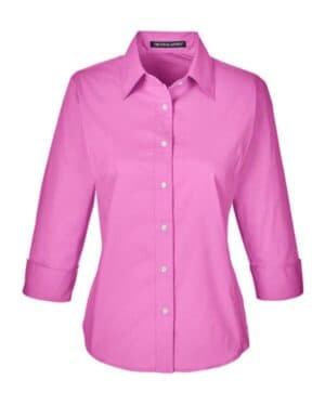 CHARITY PINK DP625W women's perfect fit three-quarter sleeve stretch poplin dress shirt