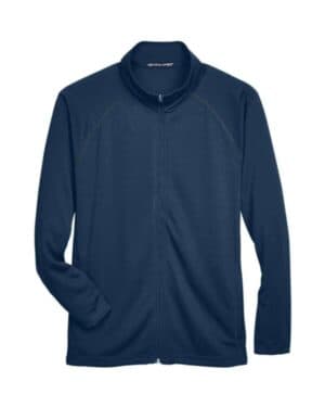 NAVY DG420 men's stretch tech-shell compass full-zip jacket