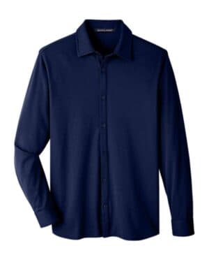 NAVY DG20Z men's crownlux performance plaited dress shirt