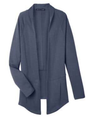 NAVY MELANGE Devon & jones DG481W women's new classics charleston cardigan