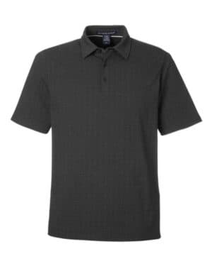 BLACK/ GRAPHITE Devon & jones DG101 men's crownlux performance geo polo