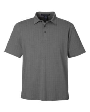 GRAPHITE/ SILVER Devon & jones DG101 men's crownlux performance geo polo