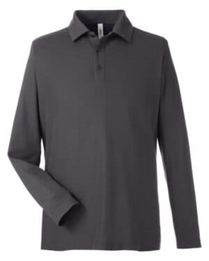 CARBON CE112L men's fusion chromasoft long sleeve pique polo