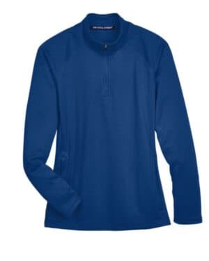 TRUE ROYAL DG440W women's stretch tech-shell compass quarter-zip pullover