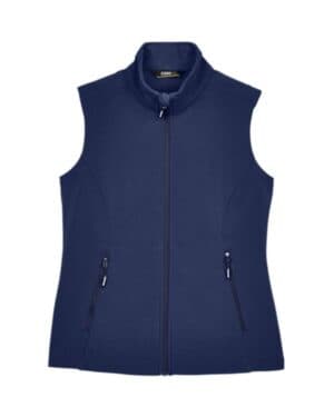 CLASSIC NAVY CE701W women's cruise two-layer fleece bonded softshell vest