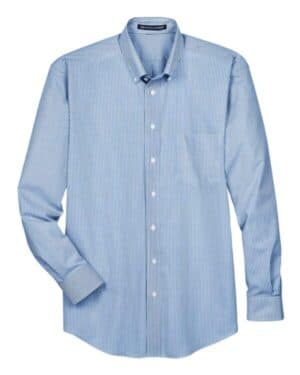 FRENCH BLUE D645 men's crown collection banker stripe woven dress shirt