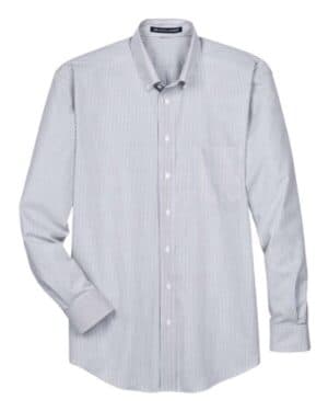 D645 men's crown collection banker stripe woven dress shirt