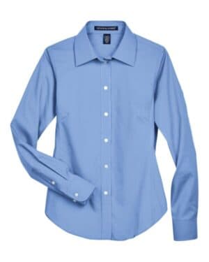 LIGHT BLUE D630W women's crown collection oxford woven dress shirt