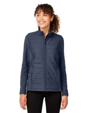NAVY MELANGE/ NAVY DG704W women's new classics charleston hybrid jacket