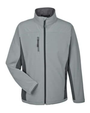 CHARCOAL/ DARK CHARCOAL Devon & jones D997 men's soft shell colorblock jacket