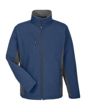 Devon & jones D997 men's soft shell colorblock jacket