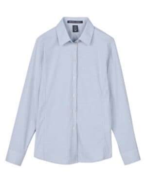 DG537W women's crownlux performance microstripe dress shirt