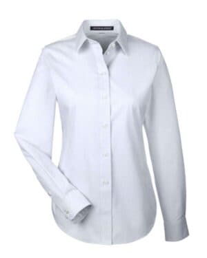 DG534W women's crown collection striped woven dress shirt