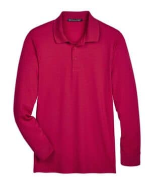 DG20LT men's crownlux performance tall plaited long sleeve polo