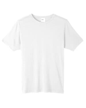 WHITE CE111T unisex tall fusion chromasoft performance t-shirt