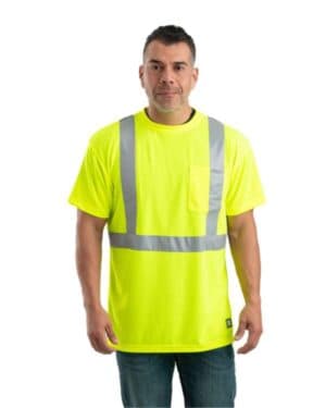 Berne apparel HVK012 hi-vis class 2 performance pocket t-shirt