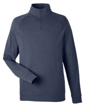 NAVY MELANGE DG481 men's new classics charleston quarter-zip pullover