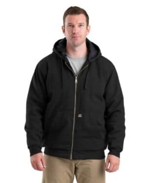 BLACK Berne apparel SZ612 glacier full-zip hooded jacket