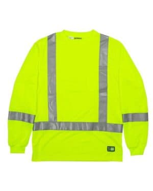 Berne apparel HVK013 hi-vis class 3 performance pocket t-shirt