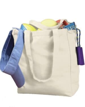 NATURAL Bagedge BE008 canvas book tote