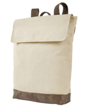 NATURAL/ BROWN Authentic pigment AP1922 canvas rucksack