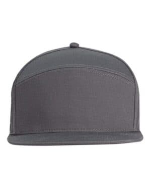 DARK GREY Big accessories BA709 hybrid flat bill cap