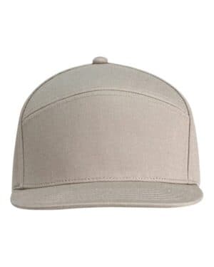 LIGHT KHAKI Big accessories BA709 hybrid flat bill cap
