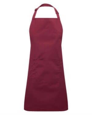 BURGUNDY Artisan collection by reprime RP154 recycled pocket bib apron