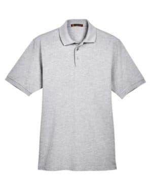 GREY HEATHER Harriton M265 men's easy blend polo
