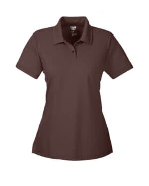 SPORT DARK BROWN Team 365 TT21W women's command snag protection polo