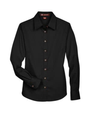 M500W women's easy blend long sleeve twilldress shirt with stain-release