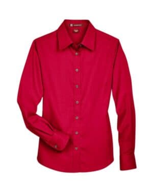 M500W women's easy blend long sleeve twilldress shirt with stain-release