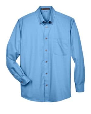 Harriton M500 men's easy blend long sleeve twillshirt